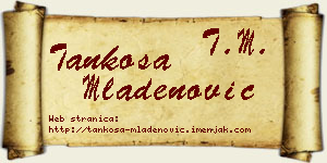 Tankosa Mladenović vizit kartica